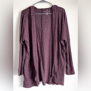 American Eagle Cardigan Sweater with hood. M